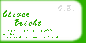 oliver bricht business card